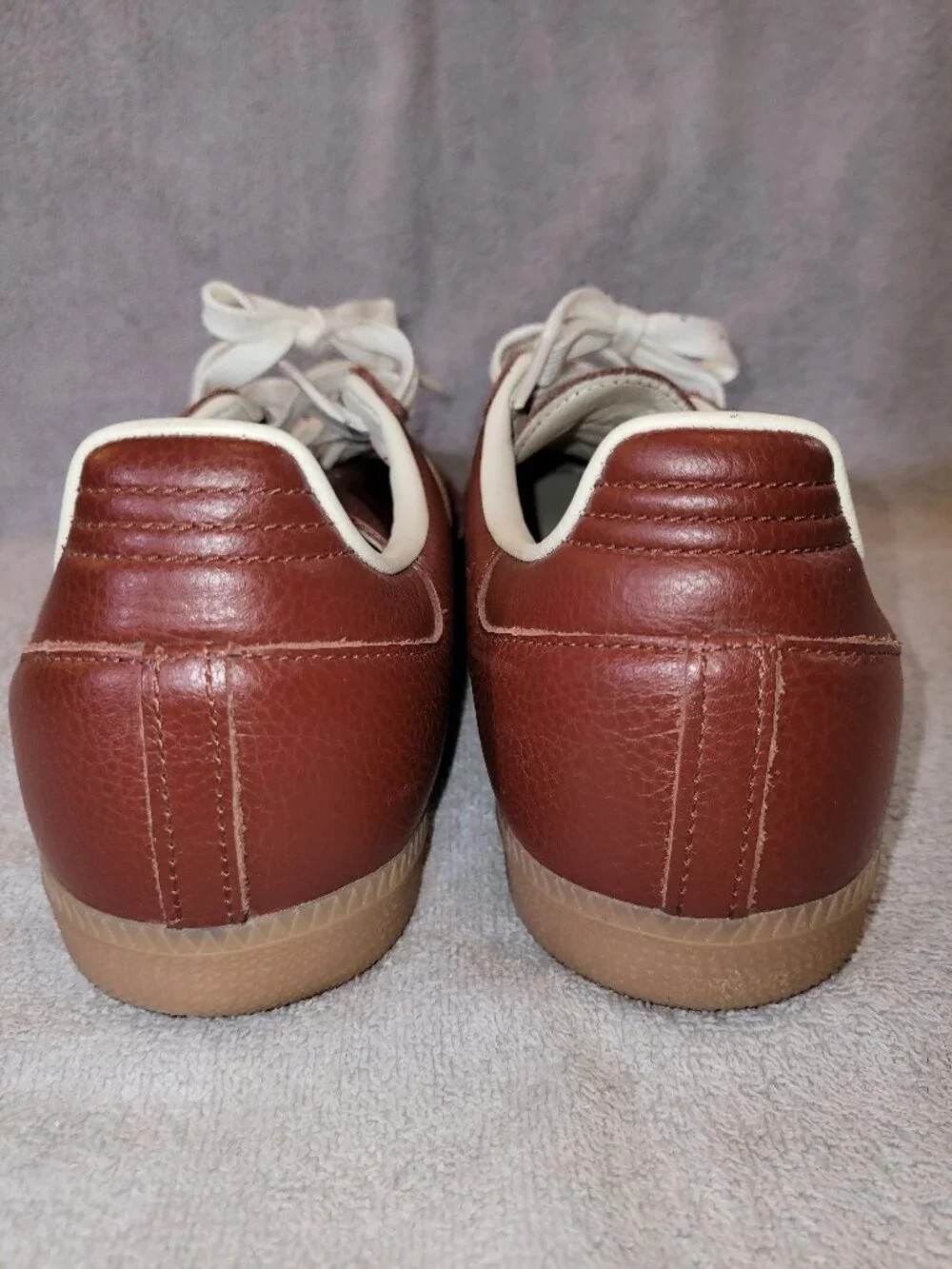 Adidas Samba OG JR0892 Fox Brown Off White Tan Gum Mens Size 10 Sneakers (#2601)